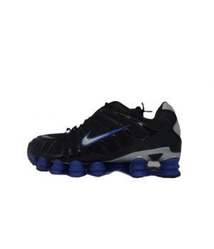 Кроссовки Nike Shox черные с синим 