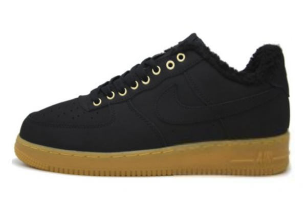 Зимние Nike Air Force 1 Low черные