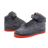 Зимние Nike Air Force 1 Mid серые