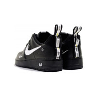 Зимние кроссовки Nike Air Force 1 Mid '07 LV8 Black черные с белым