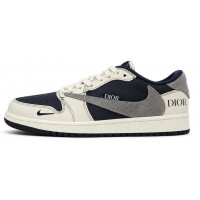 Nike Air Jordan 1 Low x Dior x Travis Scott Navy Blue