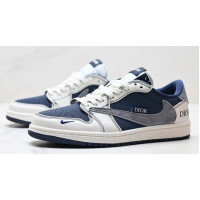 Nike Air Jordan 1 Low x Dior x Travis Scott Navy Blue