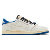 Кроссовки Travis Scott x Fragment Air Jordan 1 Low Sail Military