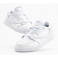Кроссовки Nike Air Jordan Low 1 x Travis Scott White Party