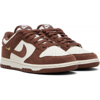 Кроссовки Nike Dunk Low Sail Red Sepi Metallic Gold