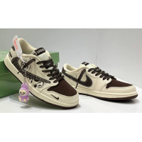 Nike Air Jordan 1 Low Travis Scott Labubu Brown White