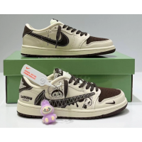 Nike Air Jordan 1 Low Travis Scott Labubu Brown White
