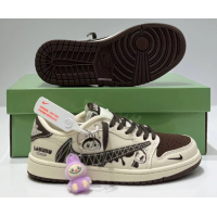 Nike Air Jordan 1 Low Travis Scott Labubu Brown White