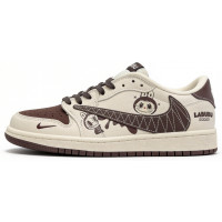 Nike Air Jordan 1 Low Travis Scott Labubu Brown White