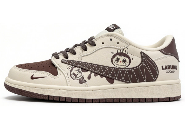 Nike Air Jordan 1 Low Travis Scott Labubu Brown White