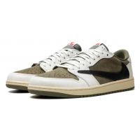 Travis Scott x Air Jordan 1 Low Medium Olive