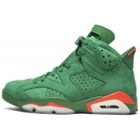 Air Jordan 6 Retro NRG Green Suede Gatorade зеленые