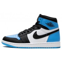 Jordan 1 Retro High OG UNC Toe голубые