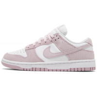 Nike Dunk Low Pink White Corduroy