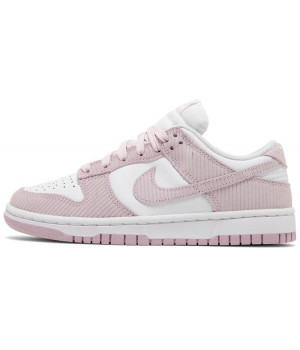 Nike Dunk Low Pink White Corduroy