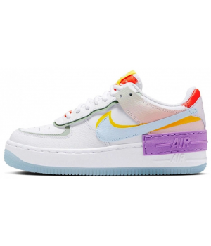 Nike Air Force 1 Shadow White Hydrogen Blue Purple