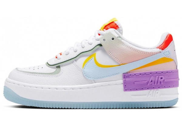Nike Air Force 1 Shadow White Hydrogen Blue Purple
