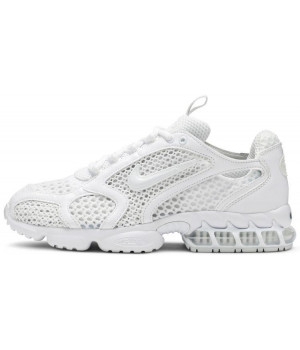 Stussy x Nike Air Zoom Spiridon Cage 2 Triple White