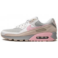 Кроссовки Nike Air Max 90 Pink String Grey серые
