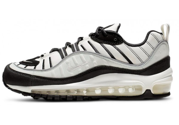 Nike Air Max 98 Sail Black Silver Reflective