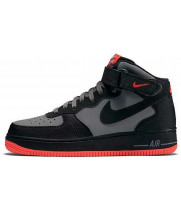 Nike Air Force 1 Mid '07 Dark Grey Crimson