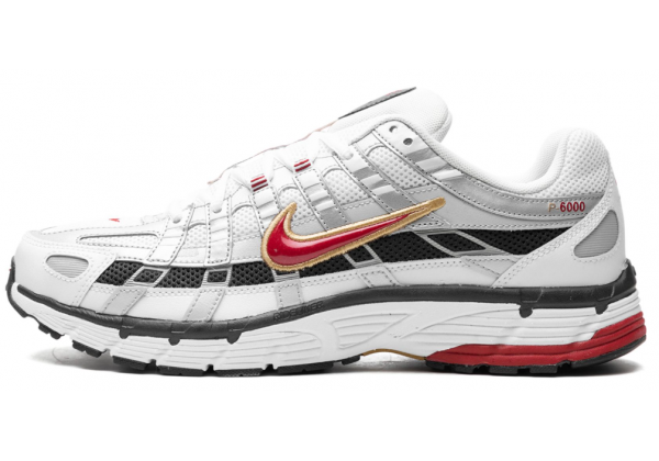 Nike P-6000 Platinum Varsity Red