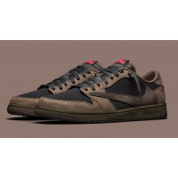 Travis Scott x Air Jordan 1 Low Dark Brown Velvet