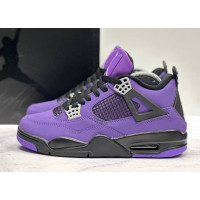 Travis Scott x Nike Air Jordan 4 Retro Purple зимние