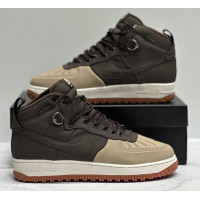 Nike Lunar Force 1 Duckboot Winter WaterShield Beige Brown