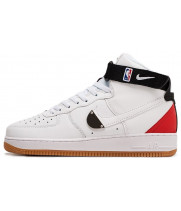 NBA x Nike Air Force 1 High White Bright Crimson