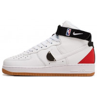 NBA x Nike Air Force 1 High White Bright Crimson