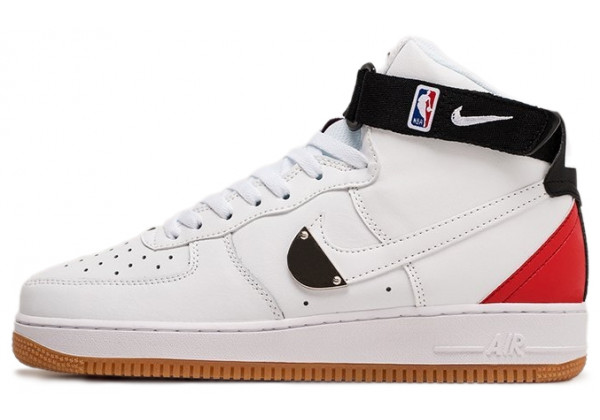 NBA x Nike Air Force 1 High White Bright Crimson