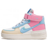 Nike Air Force 1 Shadow High Winter Blue Pink