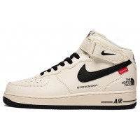 Nike Air Force 1 Mid x Supreme x The North Face White Black