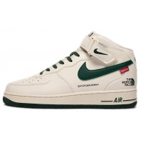 Nike Air Force 1 Mid x Supreme x The North Face White Green