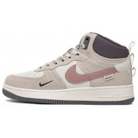 Nike Air Force 1 Mid Grey White Pink