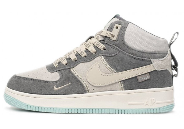 Nike Air Force 1 Mid Grey White Blue