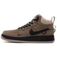 Nike Air Force 1 Mid Light Brown Black