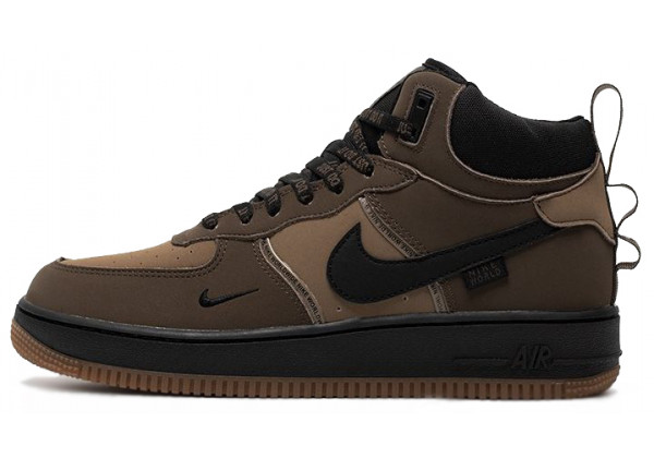 Nike Air Force 1 Mid Tan Brown Black