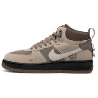 Nike Air Force 1 Mid Beige Brown Black