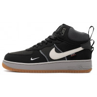 Nike Air Force 1 Mid Black White Grey