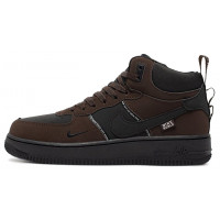 Nike Air Force 1 Mid Dark Brown Black