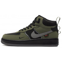 Nike Air Force 1 Mid Dark Green Black