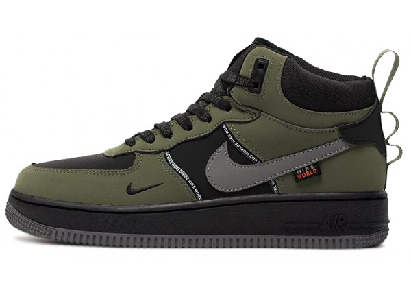 Nike Air Force 1 Mid Dark Green Black