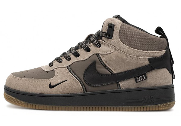 Nike Air Force 1 Mid Beige Black