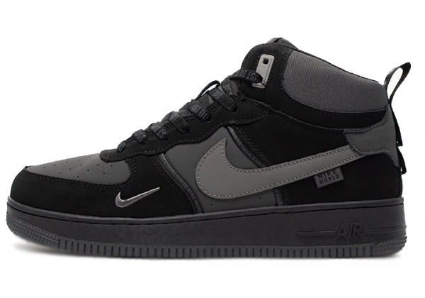 Nike Air Force 1 Mid Grey Black