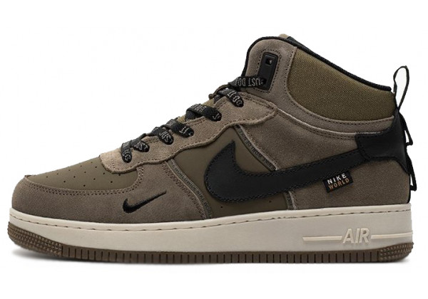 Nike Air Force 1 Mid Brown Green Black