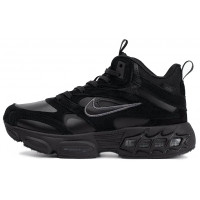 Nike Zoom Air Fire High Triple Black зимние