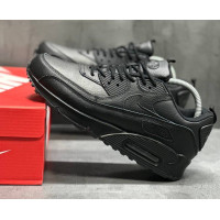 Nike Air Max 90 Leather Black зимние