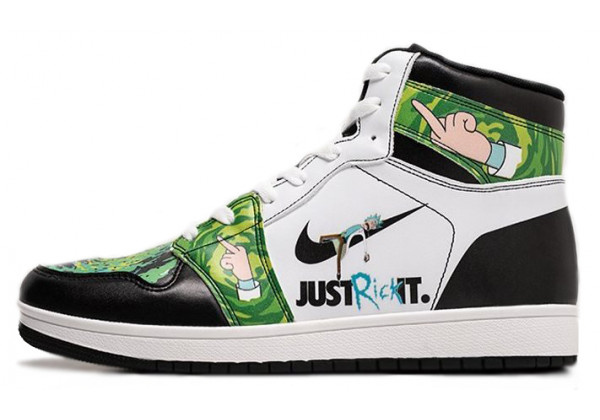 Кроссовки Nike Air Jordan 1 Mid Rick and Morty Just Rick It